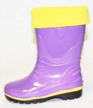 Сапожки сиреневые (утепленные)