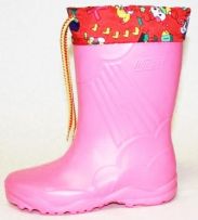 Сапоги ЭВА розовые с манжетом (утепленные)
